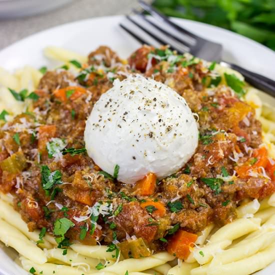 Burrata Bolognese