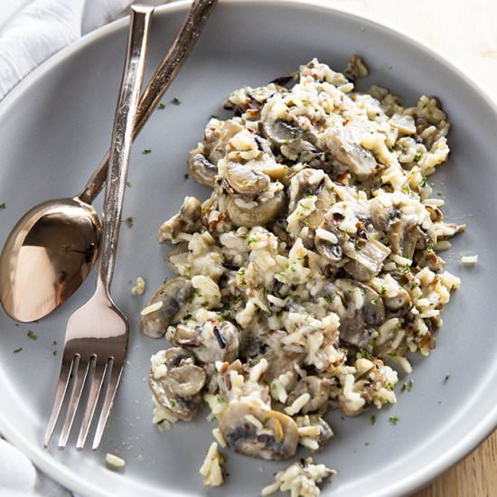 Creamy Mushroom Wild Rice