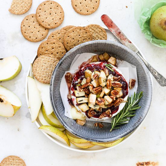 Cranberry-Pear Baked Brie