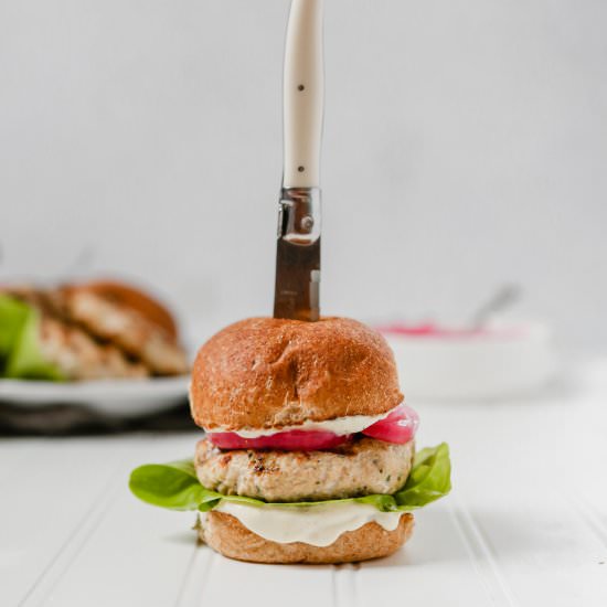 Juicy Dijon & Thyme Turkey Burgers