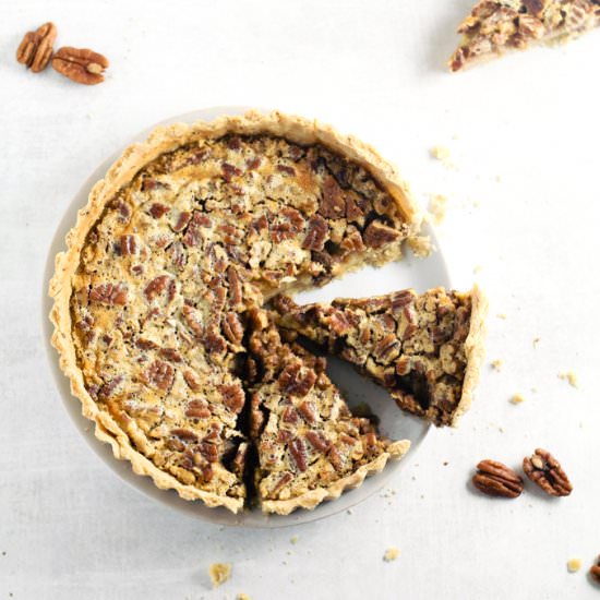 Lower Sugar Pecan Pie