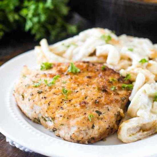 Baked Pork Chops with Noodles