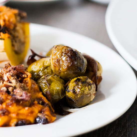 Balsamic Glazed Brussels Sprouts