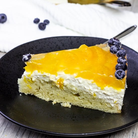 Vegan Mandarin Jelly Cheesecake