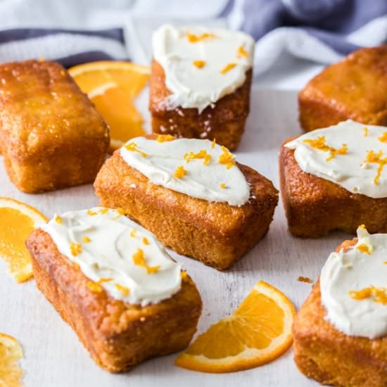 Mini Flourless Ginger Orange Cake