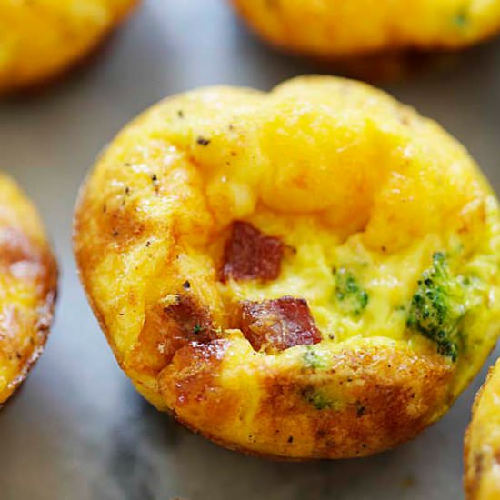 Bacon Broccoli Egg Bites