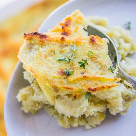 Vegan Garlic Herb Mashed Potatoes