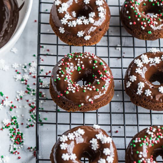 Gingerbread Protein Donuts