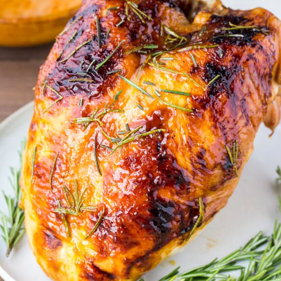 Rosemary Apricot Glazed Turkey