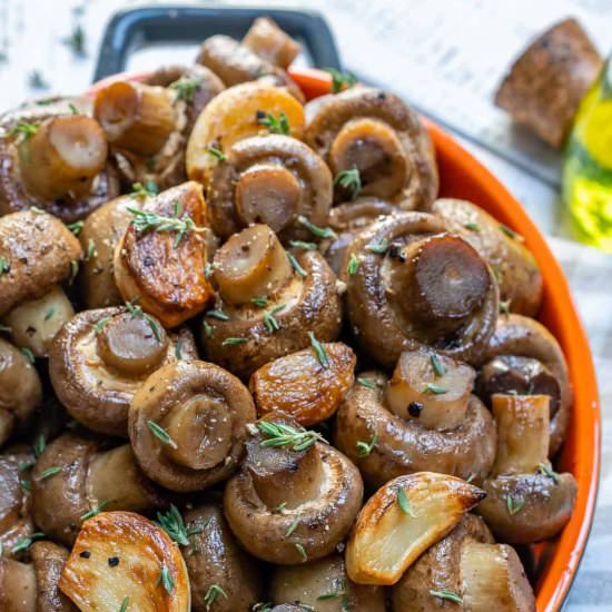 Garlic Roasted Mushrooms