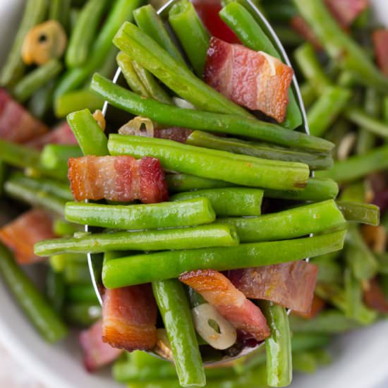 Bacon Garlic Green Beans