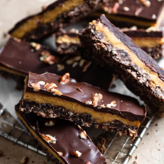 Coconut Persimmon Chocolate Slice