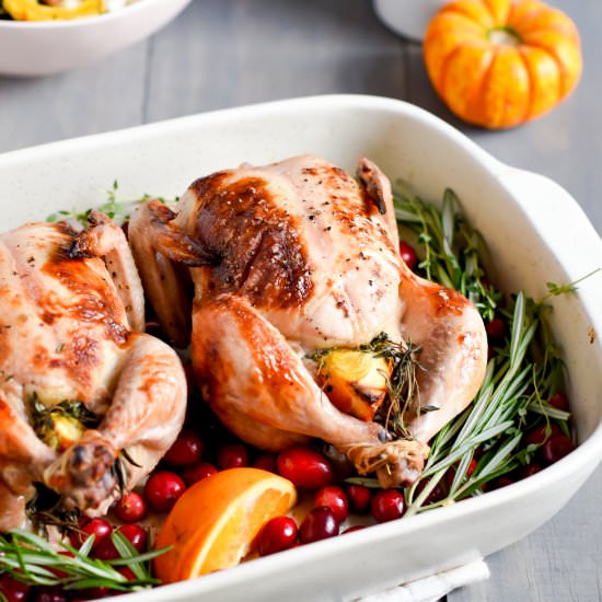 Buttermilk Brined Cornish Game Hens