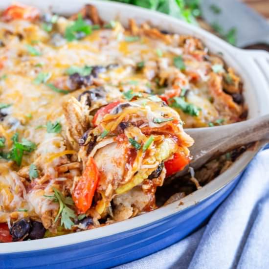 Chicken & Roasted Veggie Enchilada