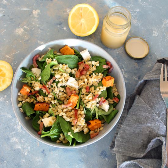 Fall salad w/ roasted sweet potato