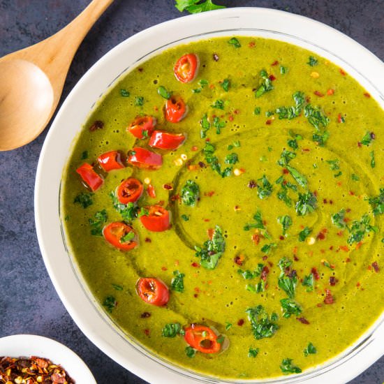 Roasted Poblano Soup