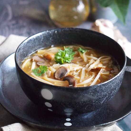 Asian style cabbage soup
