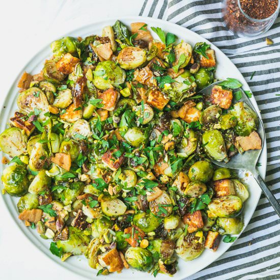 Spicy Roasted Brussels Sprouts