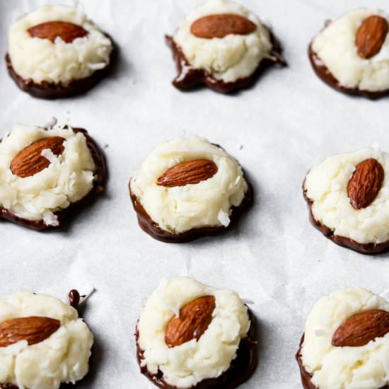 No Bake Almond Joy Cookies