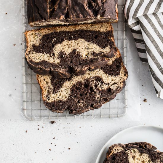 Chocolate Marble Banana Bread