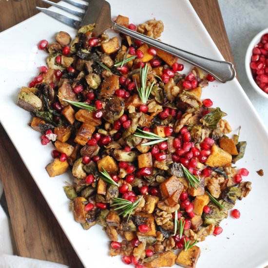 Maple Balsamic Brussels Sprouts