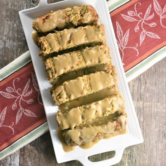 Holiday Chickpea Veggie Loaf