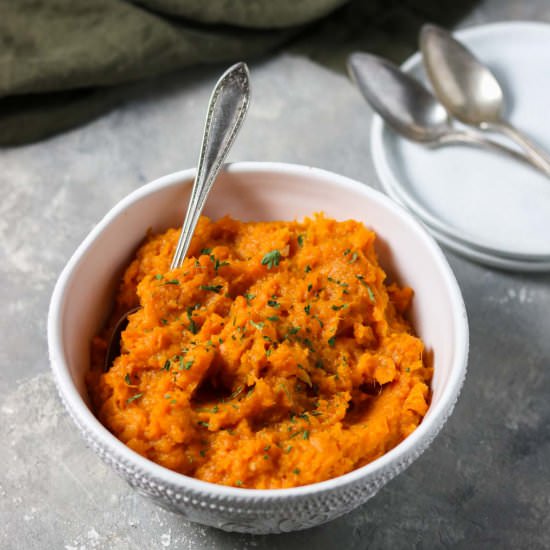 Savory Mashed Sweet Potatoes
