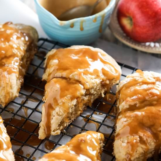 Caramel Apple Scones