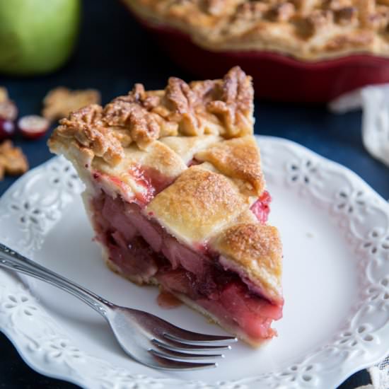 Pear Cranberry Pie