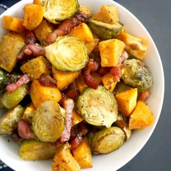 Maple Roasted Brussel Sprouts