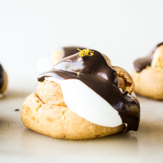 Chocolate Orange Cream Puffs