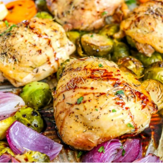Roast Chicken & Balsamic Glaze