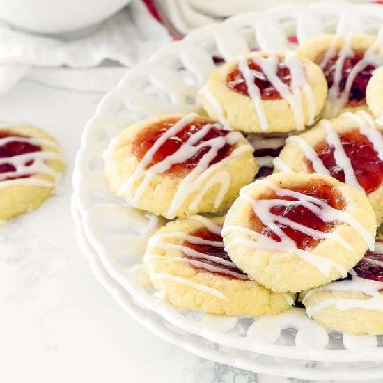 Eggless Thumbprint Cookies