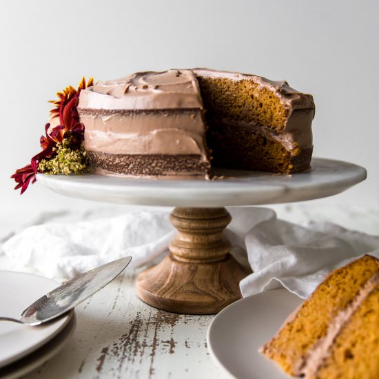 Frosted Pumpkin Cake