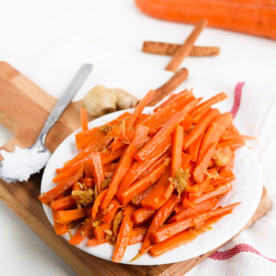 Carrots with Caramelized Ginger