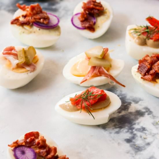 Paleo Hard Boiled Egg Snacks 3 Ways