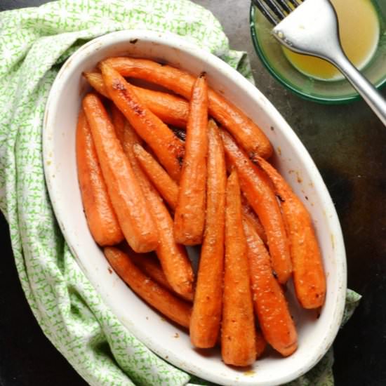 Honey Roasted Carrots with Miso