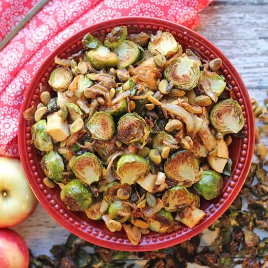 Brussels sprouts with apples