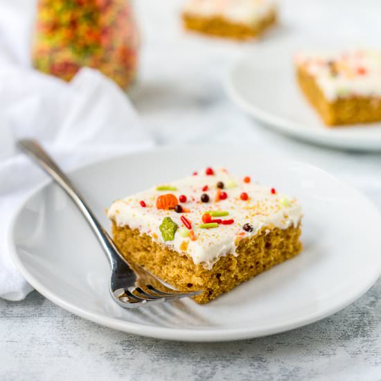 Sweet Potato Sheet Cake