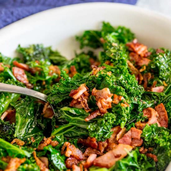 Sautéed Kale and Bacon