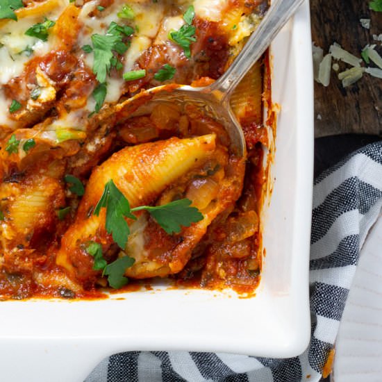 No Boil Stuffed Shells