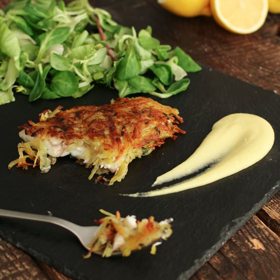 Potato Crusted Sea Bass
