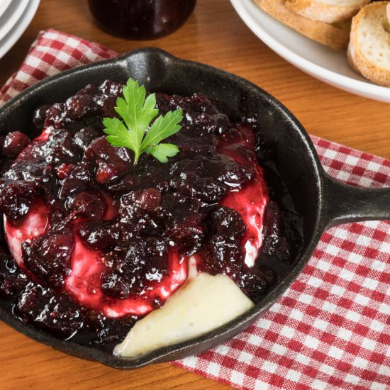 Baked Brie with Cranberry Balsamic