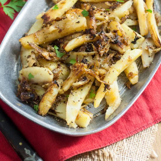 Caramelized Parsnips