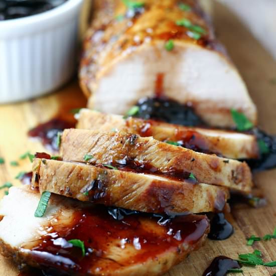 Cherry Balsamic Pork Tenderloin