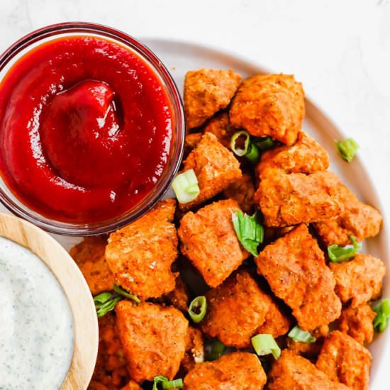 Baked Buffalo Tofu Nuggets