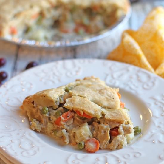 Chicken-style vegan pot pie