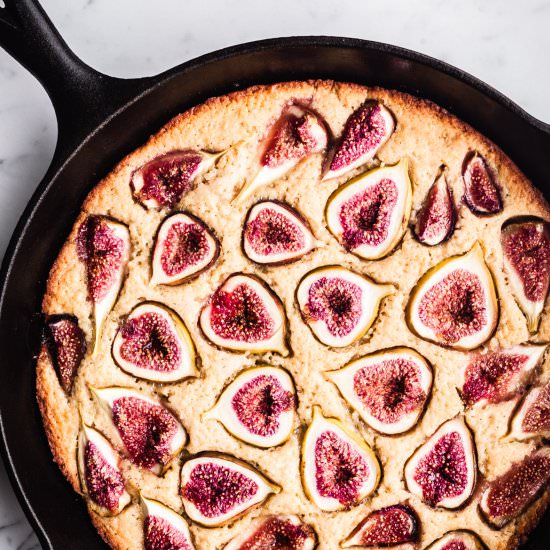 Gluten Free Fig Skillet Cake