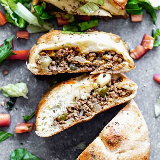 Cheeseburger Stromboli