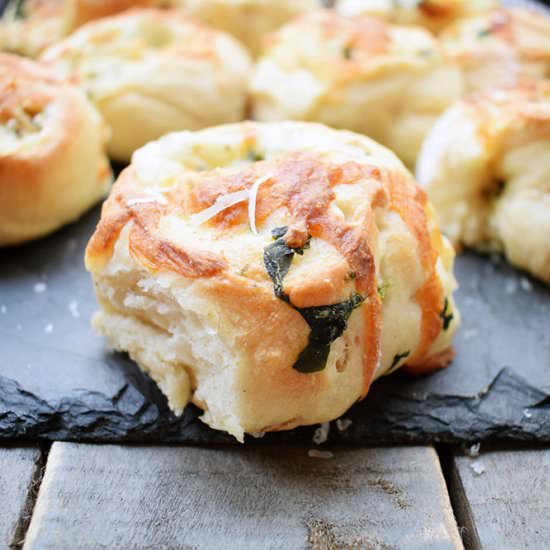 Spinach artichoke pinwheels